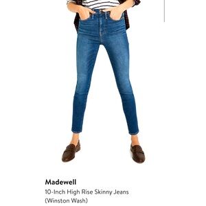 Madewell 10” High-rise skinny jeans (Winston Wash), sz 31